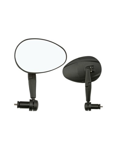 3D Mirror Bar End 2290B Black.